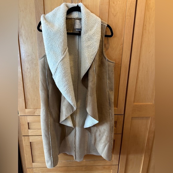 Anthropologie // Dolan Left Coast // Long Faux‎ Suede Vest //  M - Picture 3 of 7